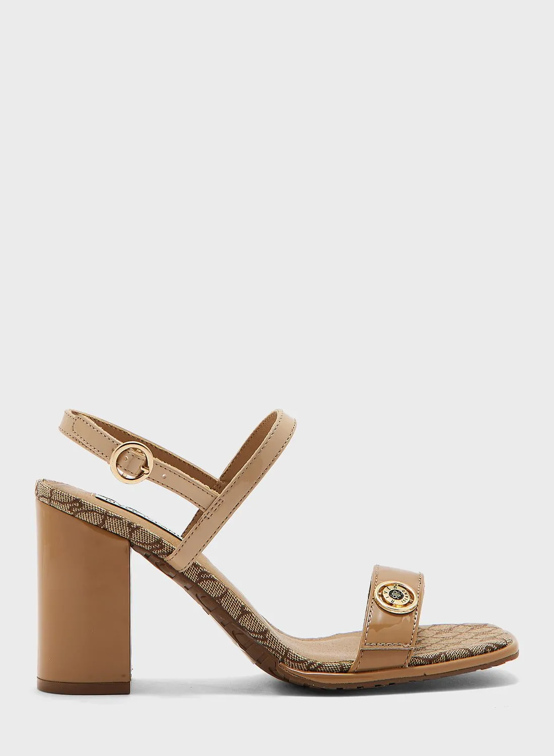 RIVER ISLAND Wide Double Buckle Flat Sandals