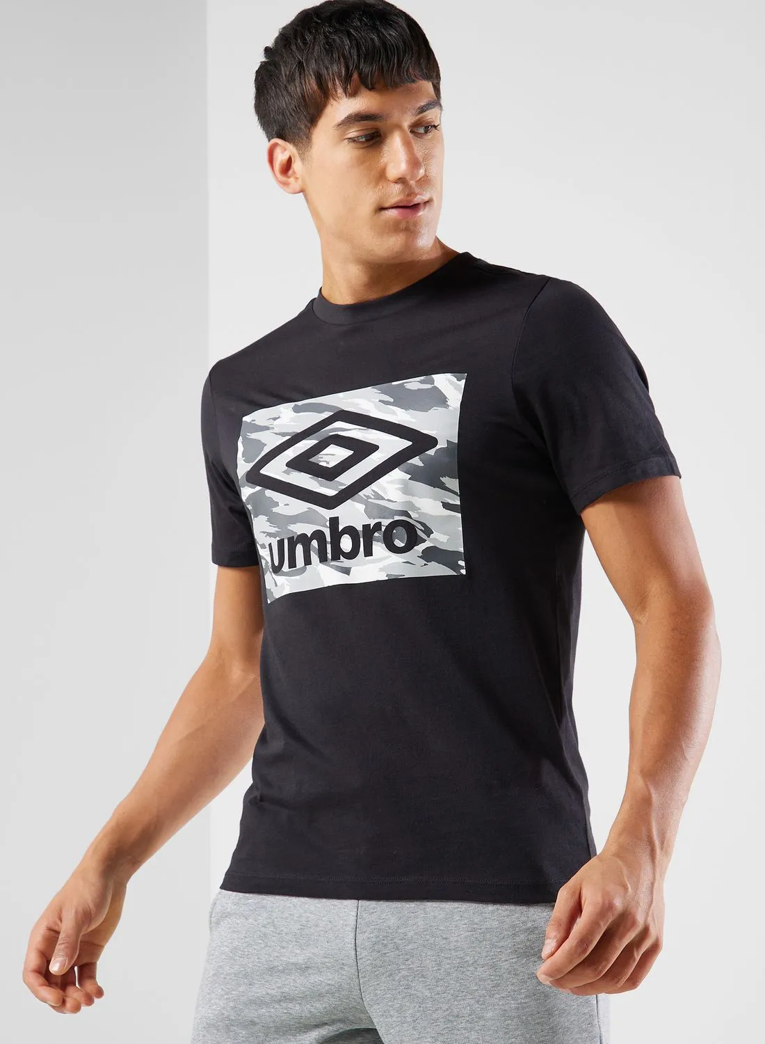 umbro Camo Box Logo Graphic T-Shirt