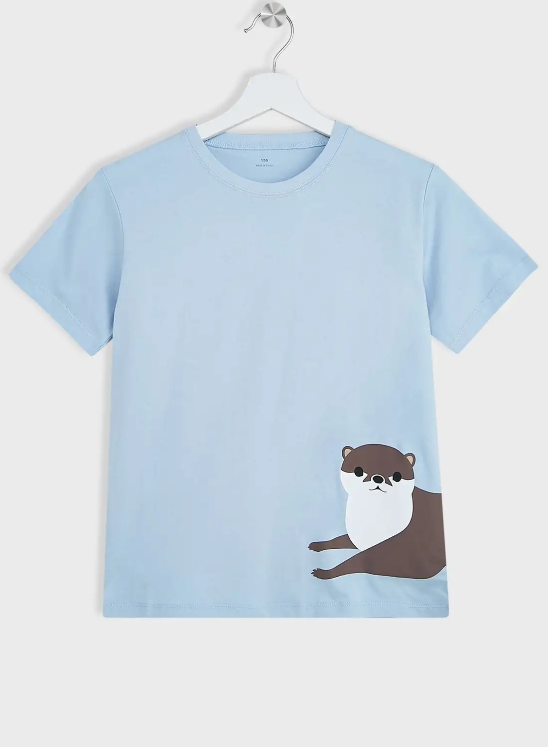 MUJI Kids Otter Print T-Shirt