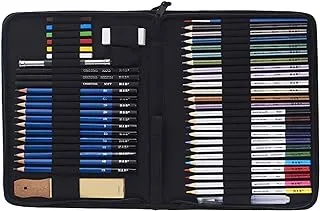 Joyzzz Drawing Pencils Set, 51 Pcs Drawing Kit With Portable Zippered Travel Case, Art Drawing Kit Includes Graphite Pencils, Pastel Pencils, Sharpener & Eraser, Art Kit For Beginners, Teens And Adult