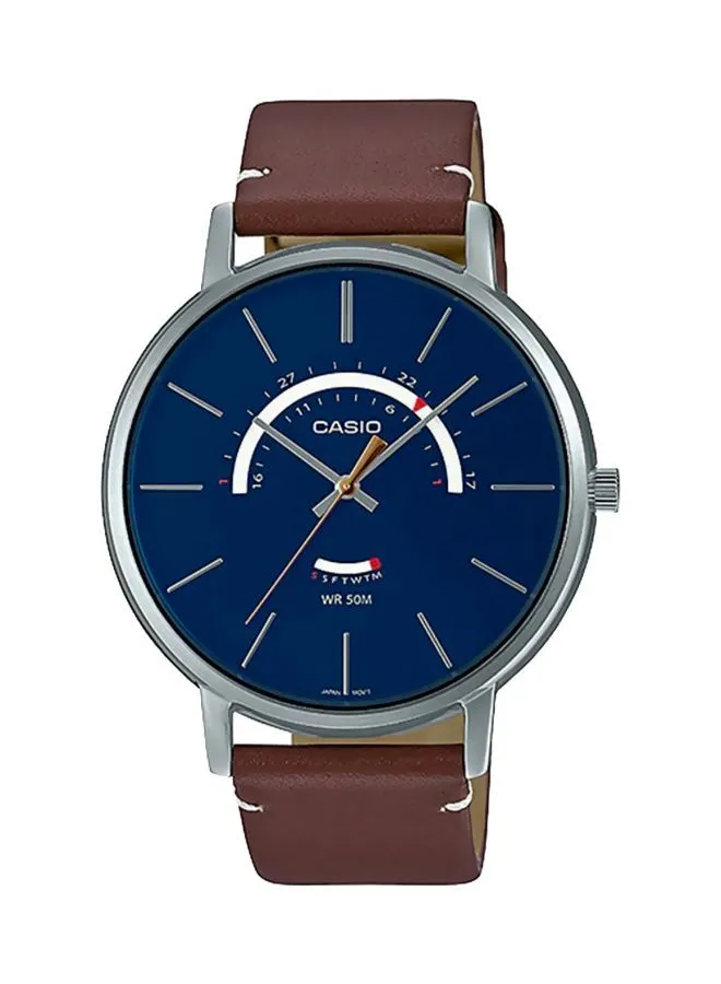 CASIO Men's Wrist Watch MTP-B105L-2AVDF - 50 mm - Brown