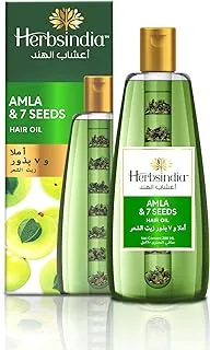 Herbsindia Amla & 7 Herbal Seeds Hair Oil With Nourish Tube | Strengthens & Thickens Hair | Silicone & Paraben Free | 280ml