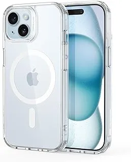 ESR Case Compatible with iPhone 15 Case, Compatible with MagSafe, Military-Grade Protection, Yellowing Resistant, Scratch-Resistant Back, Magnetic Phone Case for iPhone 15, Classic Series, Clear