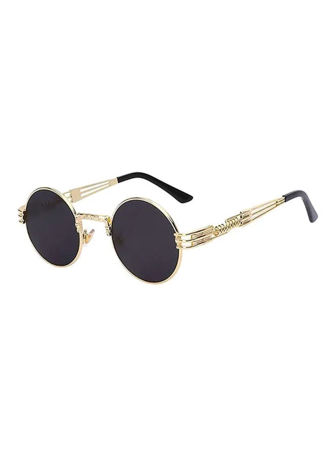 Styled UV Protection Round Frame Sunglasses - Lens Size: 48 mm