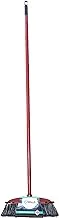 CEPILLO Indoor Floor Cleaning Broom/Brush With Removable Rubber Bumper to protecting furniture, Long broomstick for easy sweeping, Great use home, kitchen, office, lobby etc RED CP605