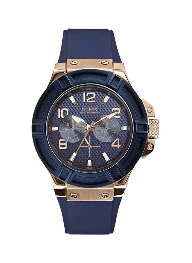 ساعة جيس للرجال ريجور أنالوج W0247G3 - 36 ملم - أزرق