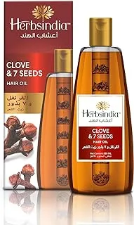 Herbsindia Clove & 7 Herbal Seeds Hair Oil With Nourish Tube | Makes Hair Thicker & Shinier | Silicone & Paraben Free | 280ml