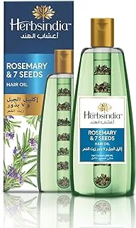 Herbsindia Rosemary & 7 Herbal Seeds Hair Oil With Nourish Tube | Makes Hair Longer & Shinier | Silicone & Paraben Free | 280ml