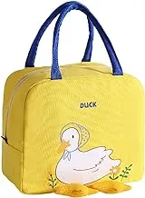 Yellow Cute Cartoon Duck Lunch Bags for Kids Reusable Insulated Lunch Box Female white collar nurse student office worker lunch tote bag