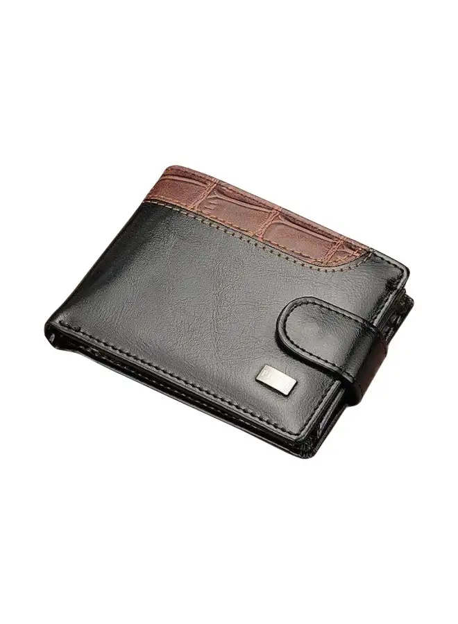 Pilusi Leather Bifold Wallet Black/Brown