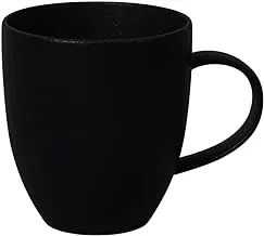 BARALEE PORCELIAN CERAMIC BLACK SAND COUPE MUG, 350 CC (11 3/4 OZ), Pack of 6, 095631A-L030, Coffee Mug, Tea Mug, Milk Cups, Mug Set, Cup Set, Coffee Cups, Tea Cups