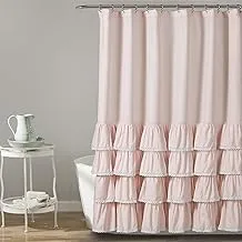 Lush Decor Ella Lace Ruffle Shower Curtain, 72
