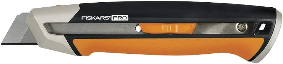 Fiskars 770220-1001 Pro Utility Knife, Snap 25 mm, Orange/Black