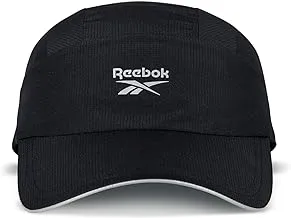 Reebok Men's [Ree] cycled Vector Logo Running Cap with Low Profile Front and Speedwick Sweatband