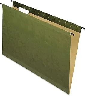 Pendaflex SureHook Reinforced Hanging File Folders, Legal Size, Standard Green, 1/5 Cut, 20/BX (6153 1/5)