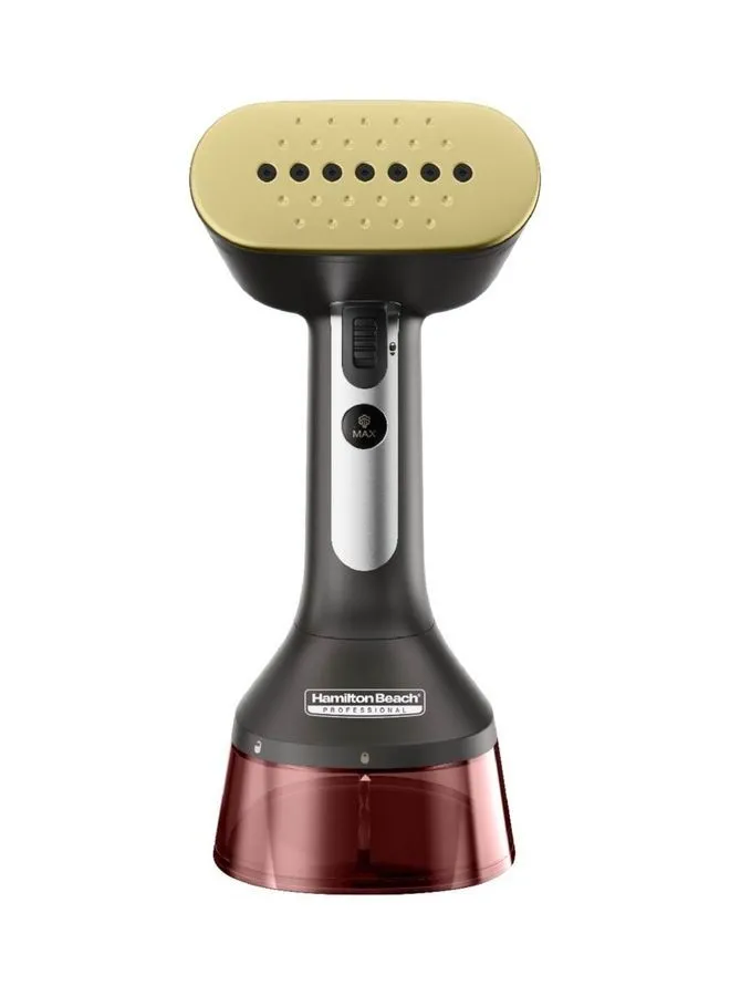 Hamilton Beach Professional Handheld Garment Steamer With Fabric Brush And 28G/Min Powerful Steam Flow, 2 Steam Modes, Ergonomic Handle, 6Ft Cord 300 ml 1740 W 11590-ME Maroon