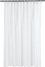 Amazon Basics Lightweight Super Soft Easy Care Microfiber Waffle Texture Shower Curtain , 1.83 M x 1.83 M, White