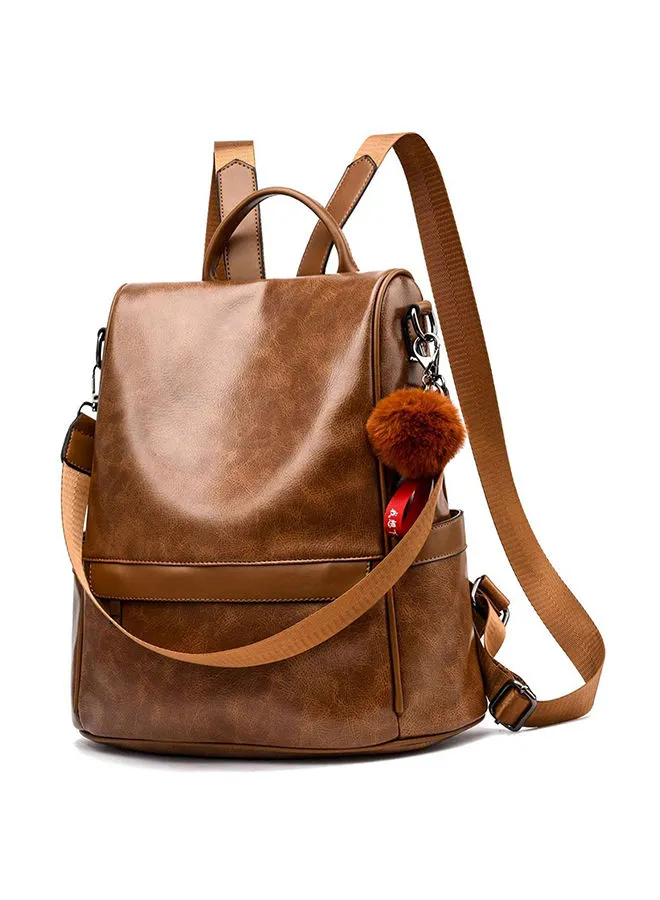 Generic Anti-theft Casual Shoulder Backpack Brown