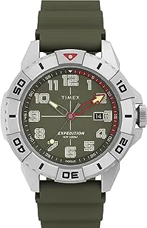 ساعة Timex للرجال إكسبيديشن نورث ريدج 41 ملم - قرص معدني بقرص رمل وحزام معدني