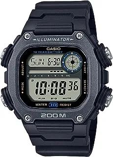 Casio Illuminator 10-Year Battery Extra Long Strap Men's Watch DW-291HX-1AV, Black