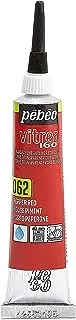 Pebeo Vitrea 160, Glass Paint Outliner, 20 ml Tube - Pepper Red