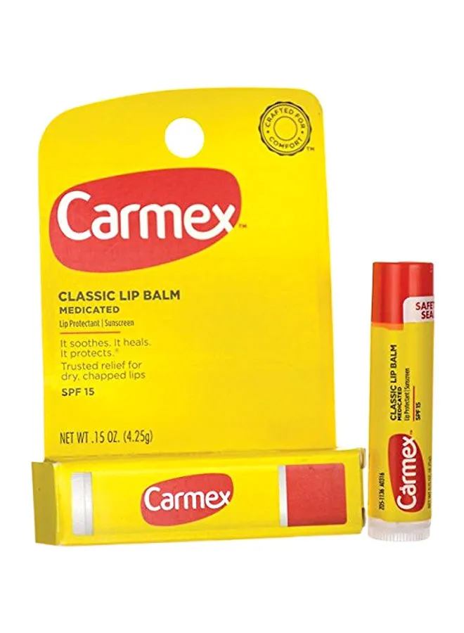 CARMEX Classic Lip Protectant Balm With Sunscreen Spf 15 4.25g
