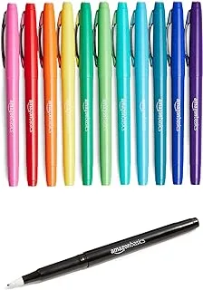 Amazon Basics Felt Tip Marker Pens, 12-Pack, Assorted Colors