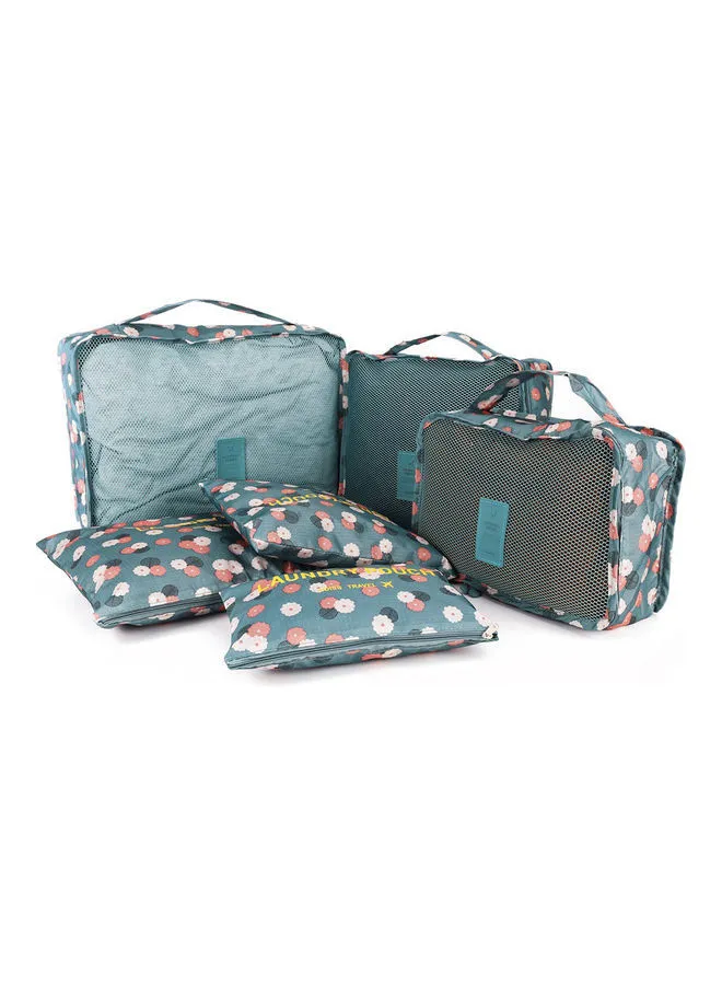 Generic 6-Piece Nylon Travel Cosmetics Organiser Bags Set Blue