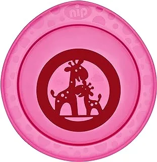 nip Feeding Bowl, Non-slip BPA-Free, Microwave Safe, 6M+, made in Germany, Pink