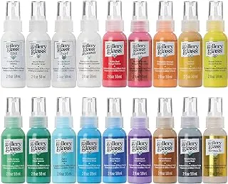 Gallery Glass Window Paint Set (2-Ounce), PROMOGGI (18, 2 Ounce, Assorted Colors 1