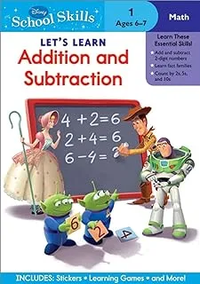 Disney Lets Learn Addition & Subtraction NO 2 Book for Pre-K Kids Age Between 6 to 7