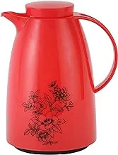 Royalford Jenna Vacuum Flask, 1 Liter Capacity, Red