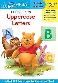 Disney Lets Learn Uppercase Letters Book for Pre-K Kids Age Between 4 to 5