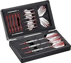 Casemaster Sinister Magnetic Aluminum Dart Case with Precision Cut Space to Hold 3 Steel Tip or Soft Tip Darts and Extra Flights, Shafts and Tips, Magnetic Latch Keeps Case Closed Tight