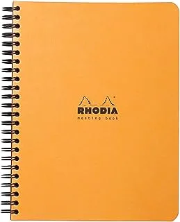Rhodia Orange Meeting Notebook 16 x 21 cm,