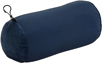 World's Best Microbead Bolster Tube Pillow, Smooth Cool Touch Fabric, Neck or Back Support Pillow, Hypoallergenic, Navy 14 x 6 x 6 inches