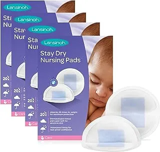 Lansinoh Stay Dry Disposable Nursing Pads for Breastfeeding, 240 Count