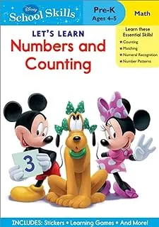 Disney Lets Learn Numbers & Counting Book for Pre-K Kids Age Between 4 to 5