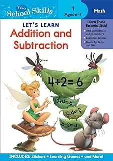Disney Lets Learn Addition & Subtraction NO 1 Book for Pre-K Kids Age Between 6 to 7