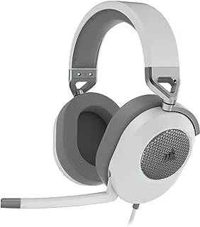 Corsair HS65 Surround Gaming Headset (Dolby Audio 7.1 Surround Sound on PC and Mac, SonarWorks SoundID Technology, PC, PS5/PS4, Xbox Series X | S, Nintendo Switch, Mobile Compatibility) White