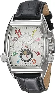 Christian Van Sant Men's CV2131 Grandeur Analog Display Automatic Self Wind Black Watch