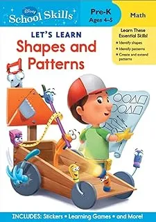 Disney Lets Learn Shapes & Pattren Book for Pre-K Kids Age Between 4 to 5