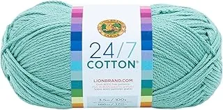 Lion Brand Yarn (1 Skein) 24/7 Cotton® Yarn, Succulent, 558 Foot (Pack of 1)