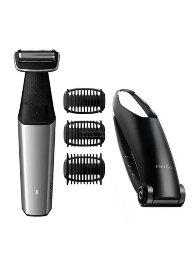 Philips Philips Series 5000 Showerproof Body Groomer With Skin Comfort System With 3 Combs And Back Attachment - Bg5020/13 Silver/Black 6.9*24.3*14cm