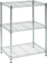 Honey-Can-Do SHF-01903 Adjustable Storage Shelving, 250-Pounds Per Shelf, Chrome, 3-Tier, 24Lx14Wx30H