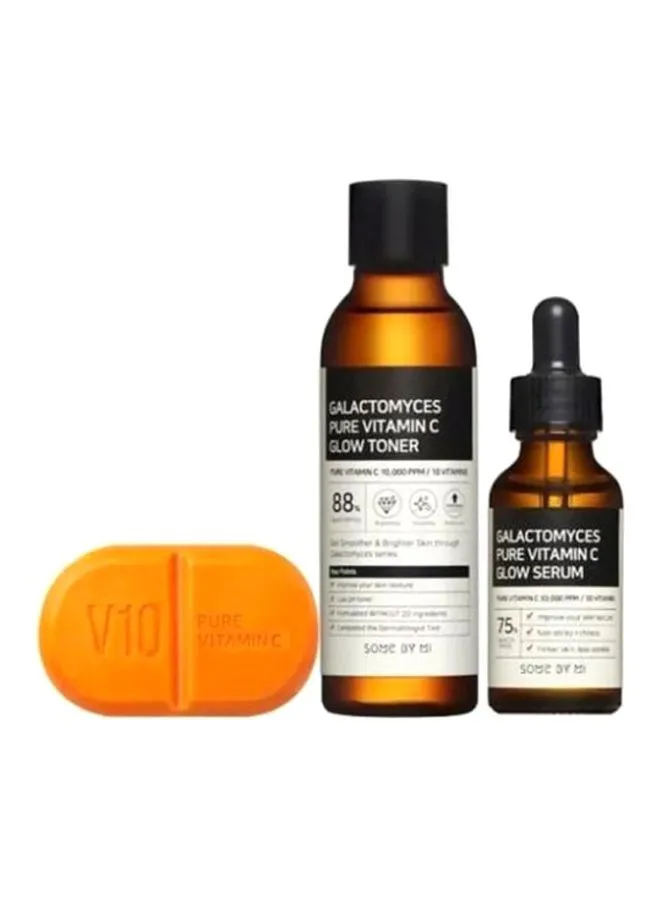 Some by Mi Galactomyces Pure Vitamin C Toner With Glow Serum And V10 Vitamin C Soap