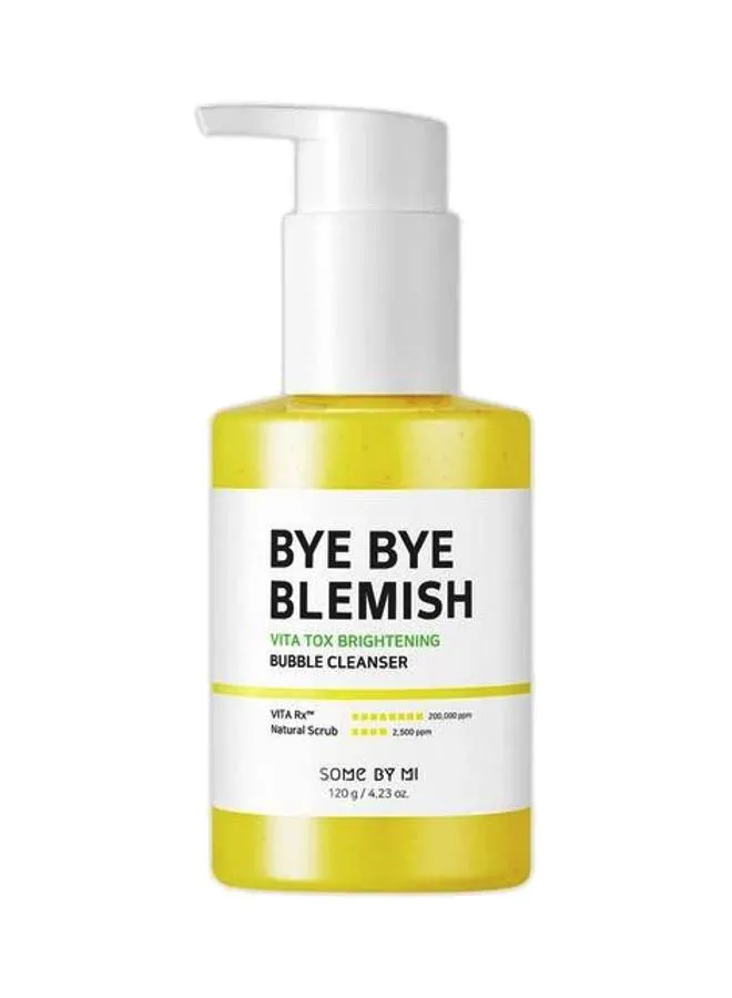 Some by Mi Bye Bye Blemish Vita Tox Brightening Bubble Cleanser Yellow 120grams
