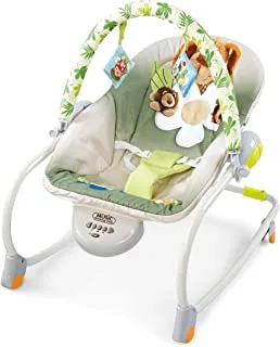 Rocking Chair by Baby Love battery musician 2X1 33-32168, ORANGE/RED/GREEN