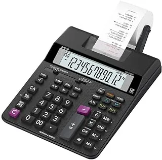 كاسيو آلة حاسبة بطباعة مدمجة HR 150RC بـ 12 رقماً