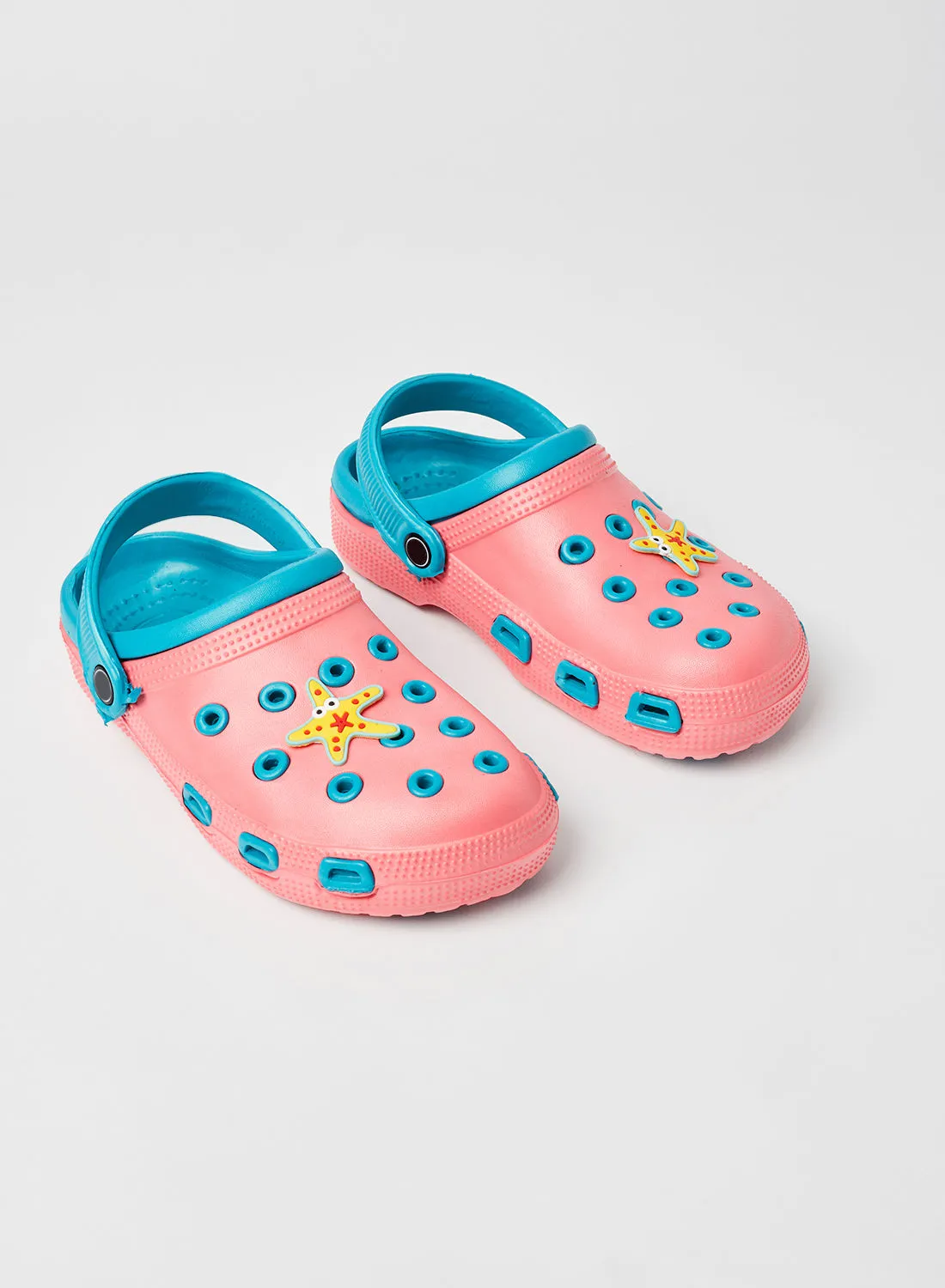 Hoppipola Stylish Slip-On Comfort Clogs Pink/Blue